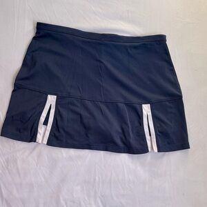 Bolle Dark Blue Mini Skirt with White Details
